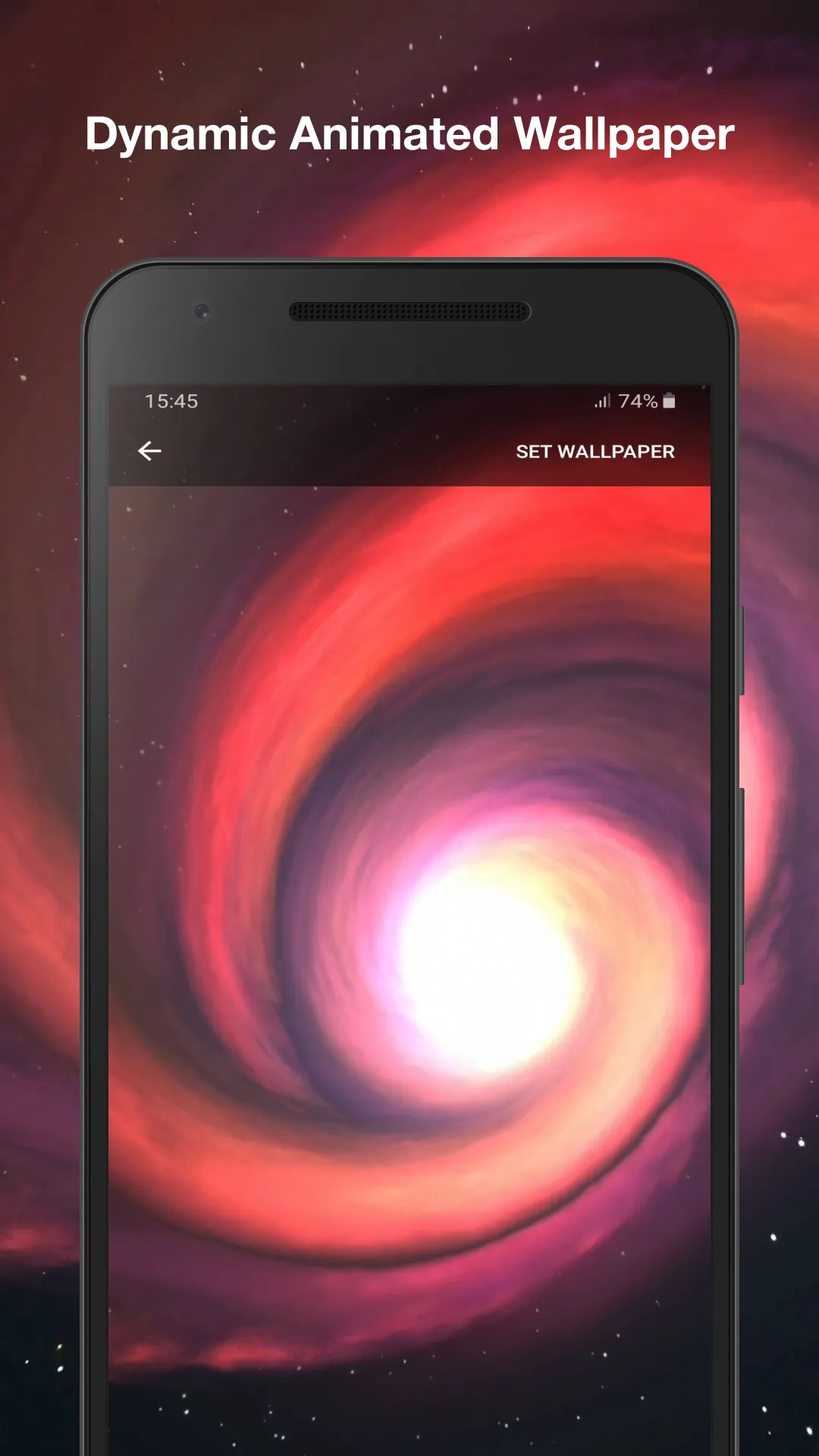 Spiral Galaxy Live Wallpaper | Indus Appstore | Screenshot