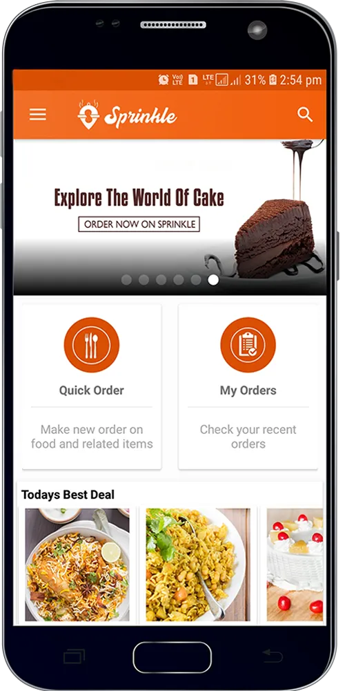 Sprinkle Food Delivery App | Indus Appstore | Screenshot