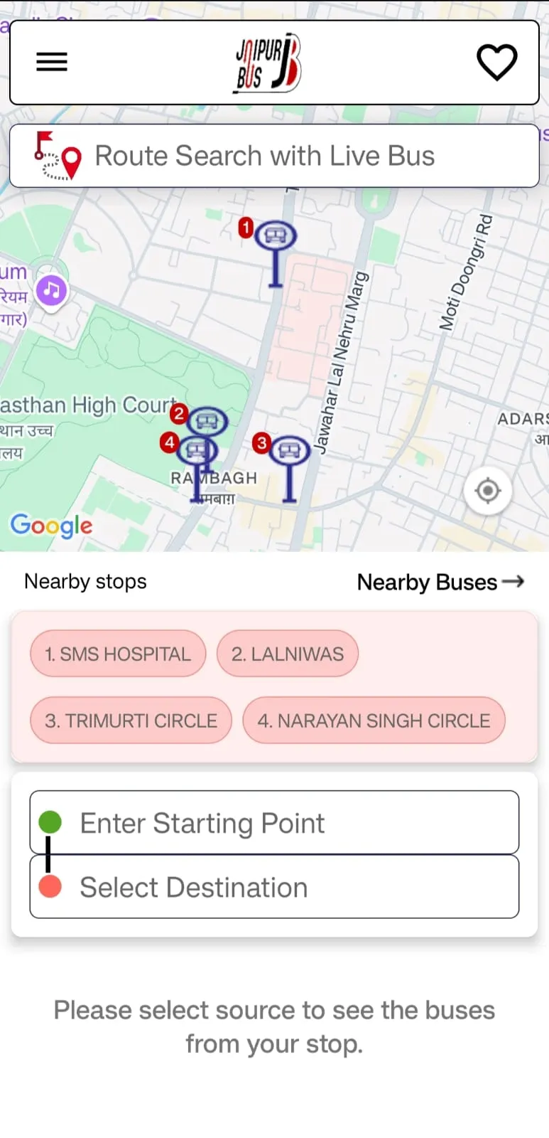 JCTSL - JAIPUR CITY TRANSPORT | Indus Appstore | Screenshot