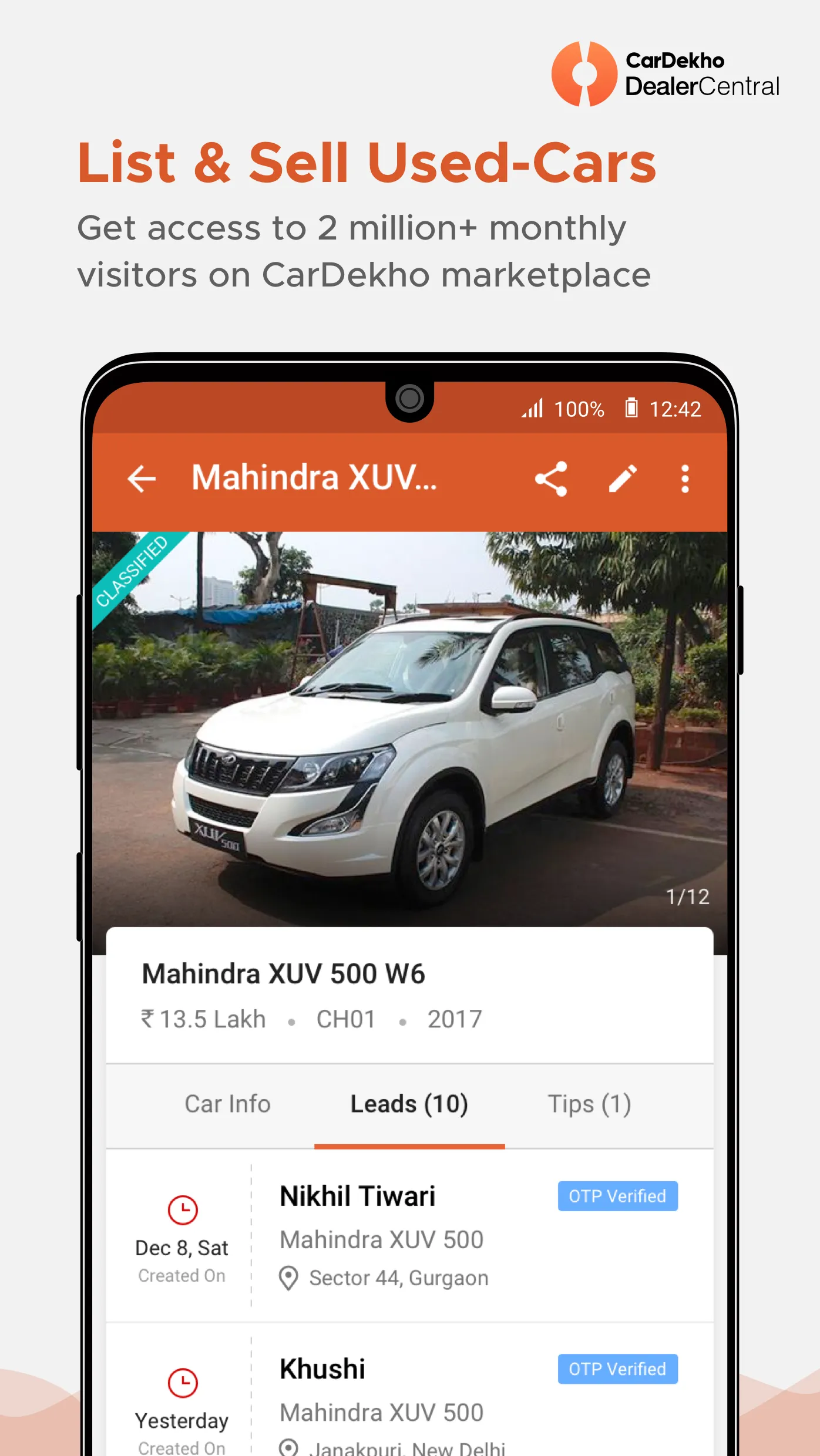 CarDekho DealerCentral | Indus Appstore | Screenshot