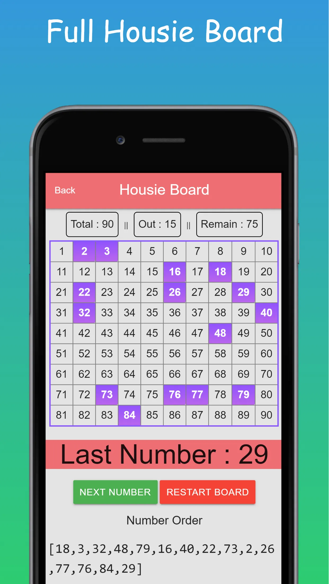 Housie Tambola Ticket Number | Indus Appstore | Screenshot