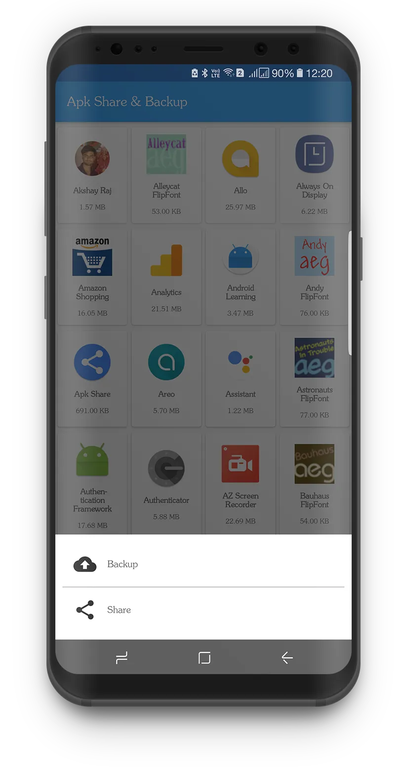 Apkshare & Backup | Indus Appstore | Screenshot