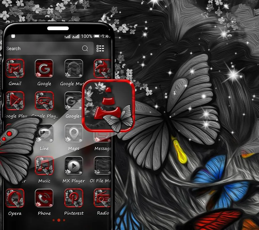 Abstract Girl Launcher Theme | Indus Appstore | Screenshot