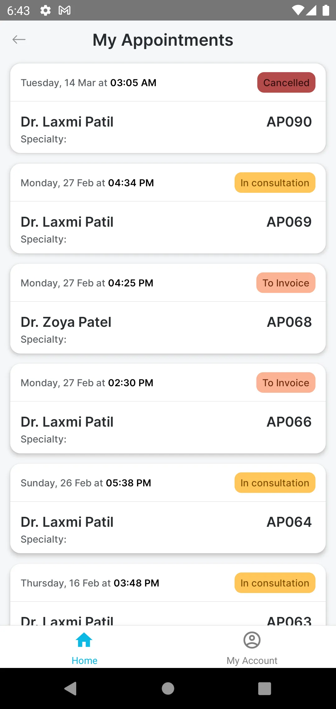 AlmightyHMS Patient Portal | Indus Appstore | Screenshot