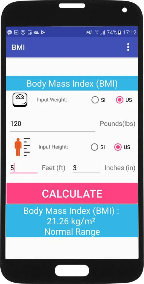 BMI Calculator | Indus Appstore | Screenshot