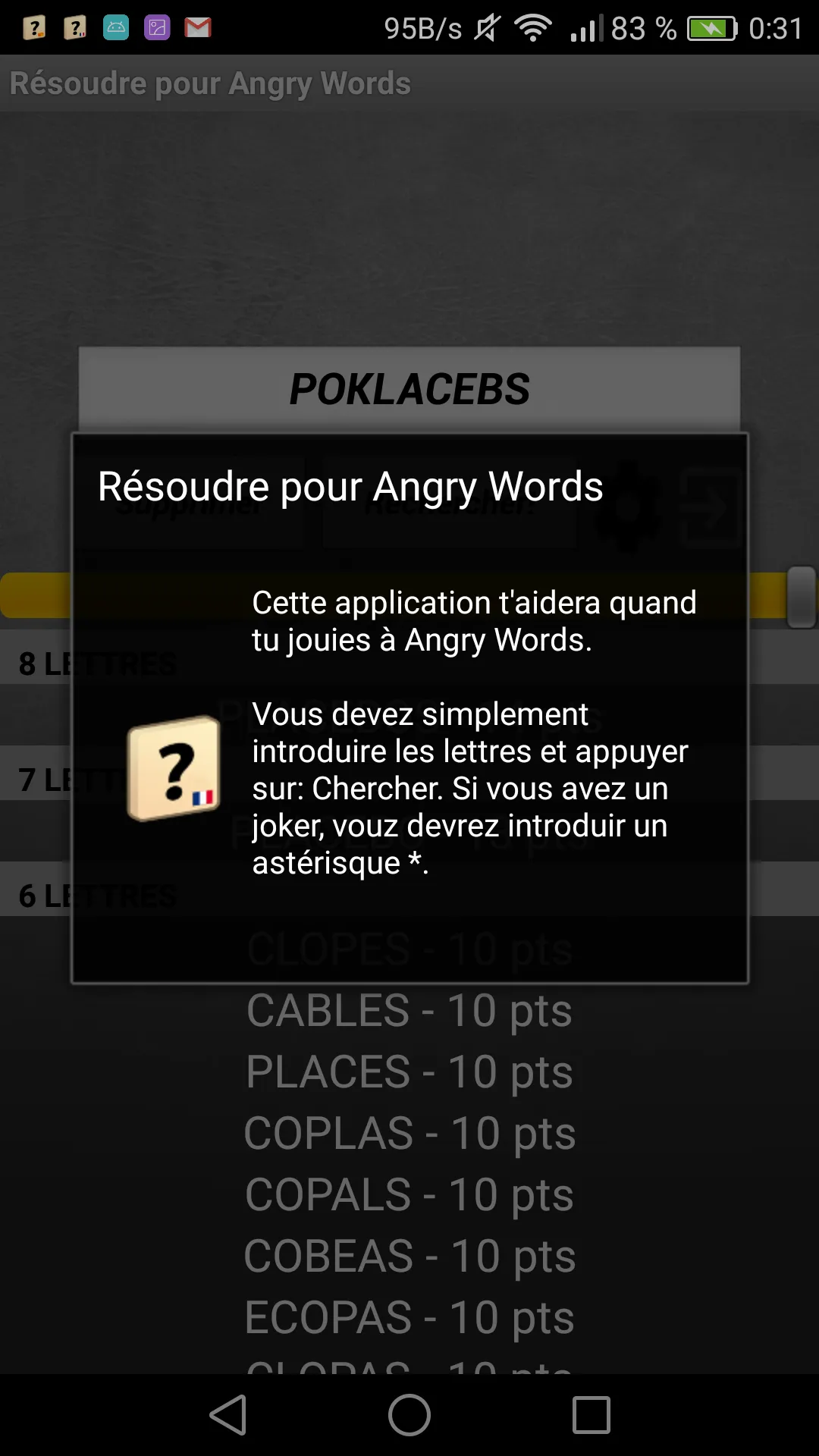 Résoudre pour Angry Words | Indus Appstore | Screenshot