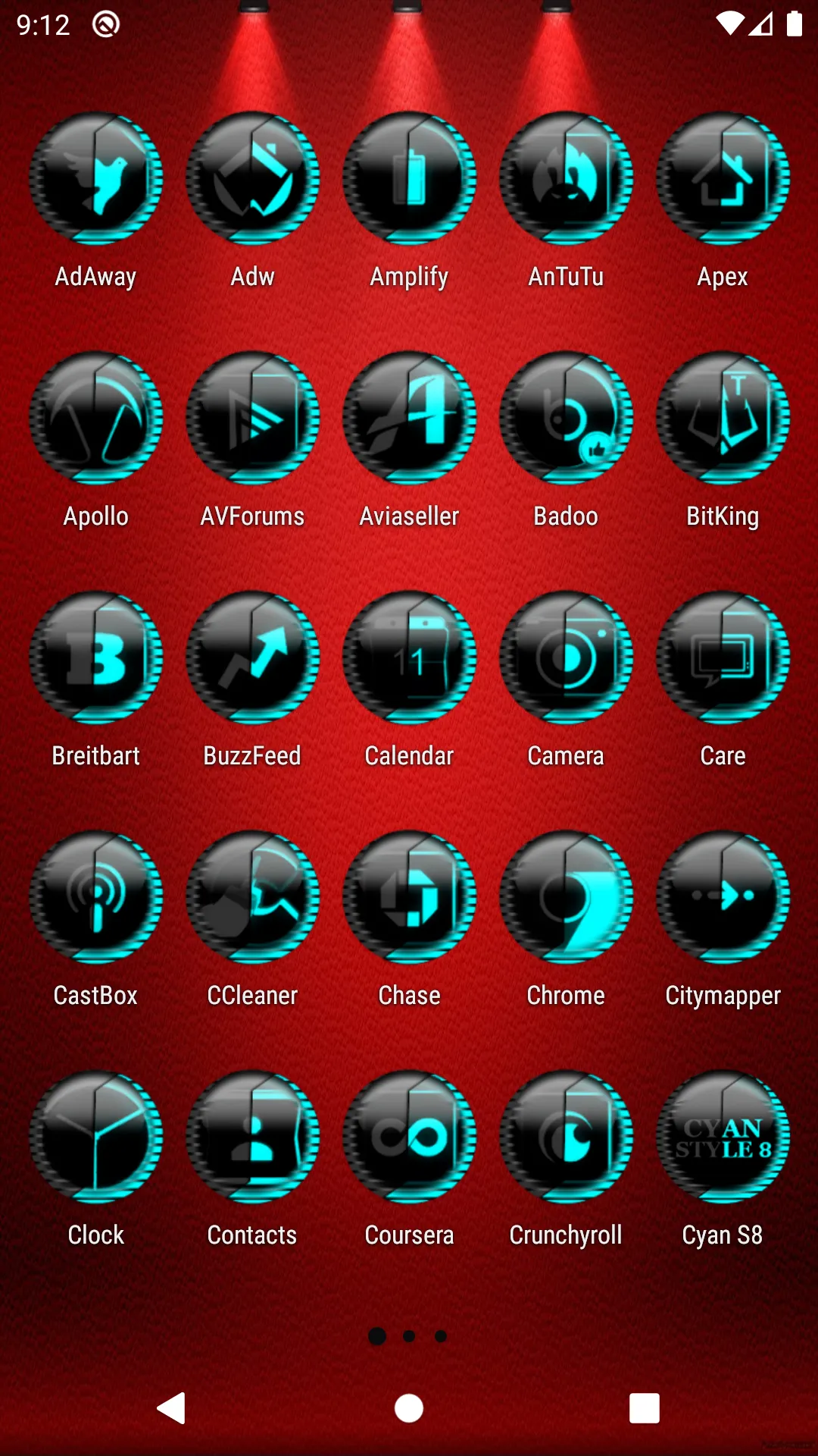 Cyan Icon Pack Style 8 | Indus Appstore | Screenshot