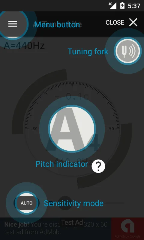 A-Tuner Lite | Indus Appstore | Screenshot