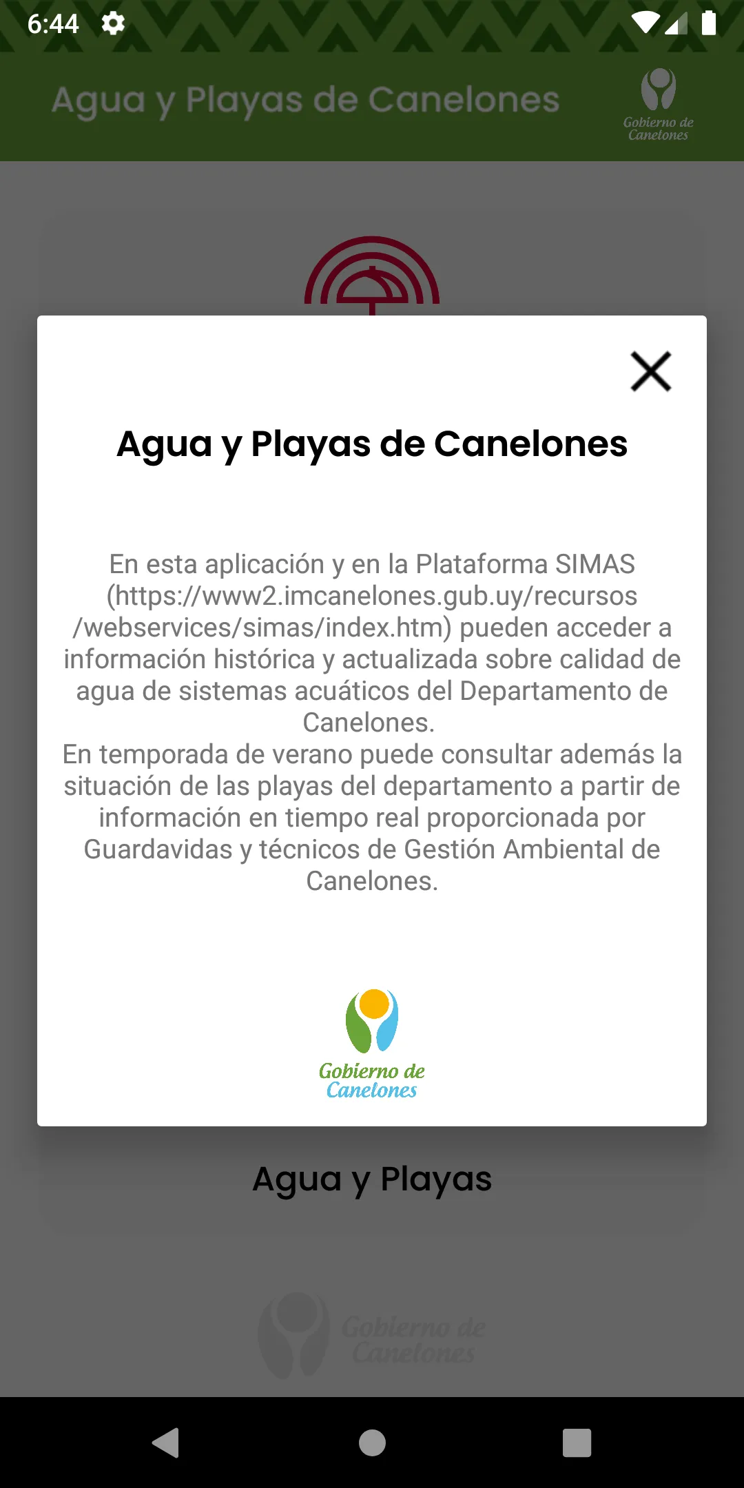 Agua y Playas de Canelones | Indus Appstore | Screenshot