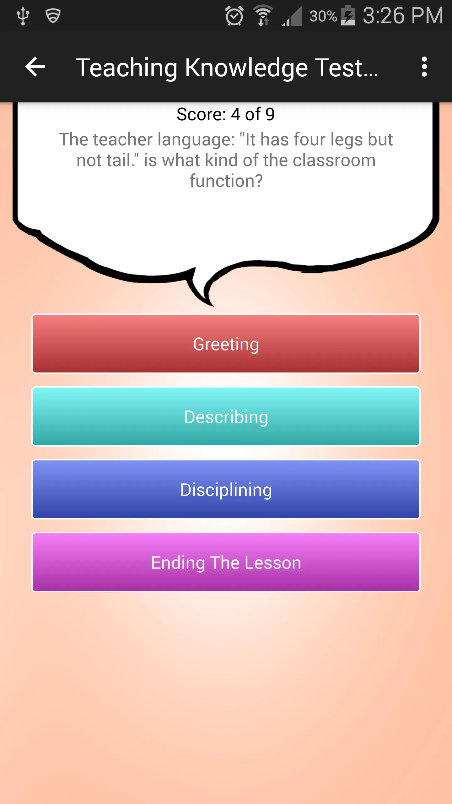 Teaching Knowledge Test | Indus Appstore | Screenshot