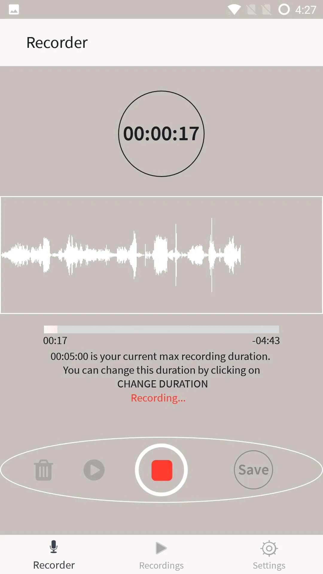 Voice Recorder | Indus Appstore | Screenshot