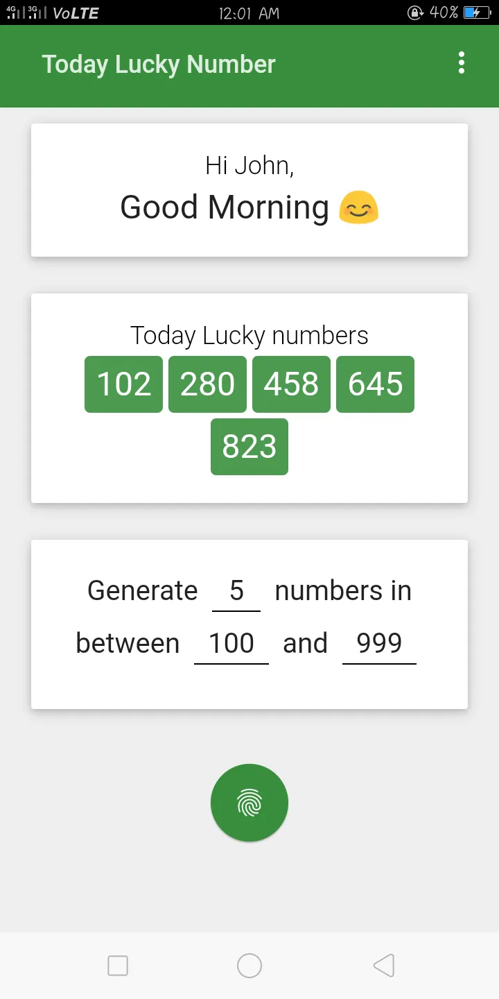 Today Lucky Number | Indus Appstore | Screenshot