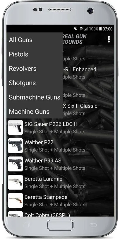 REAL GUN SOUNDS | Indus Appstore | Screenshot