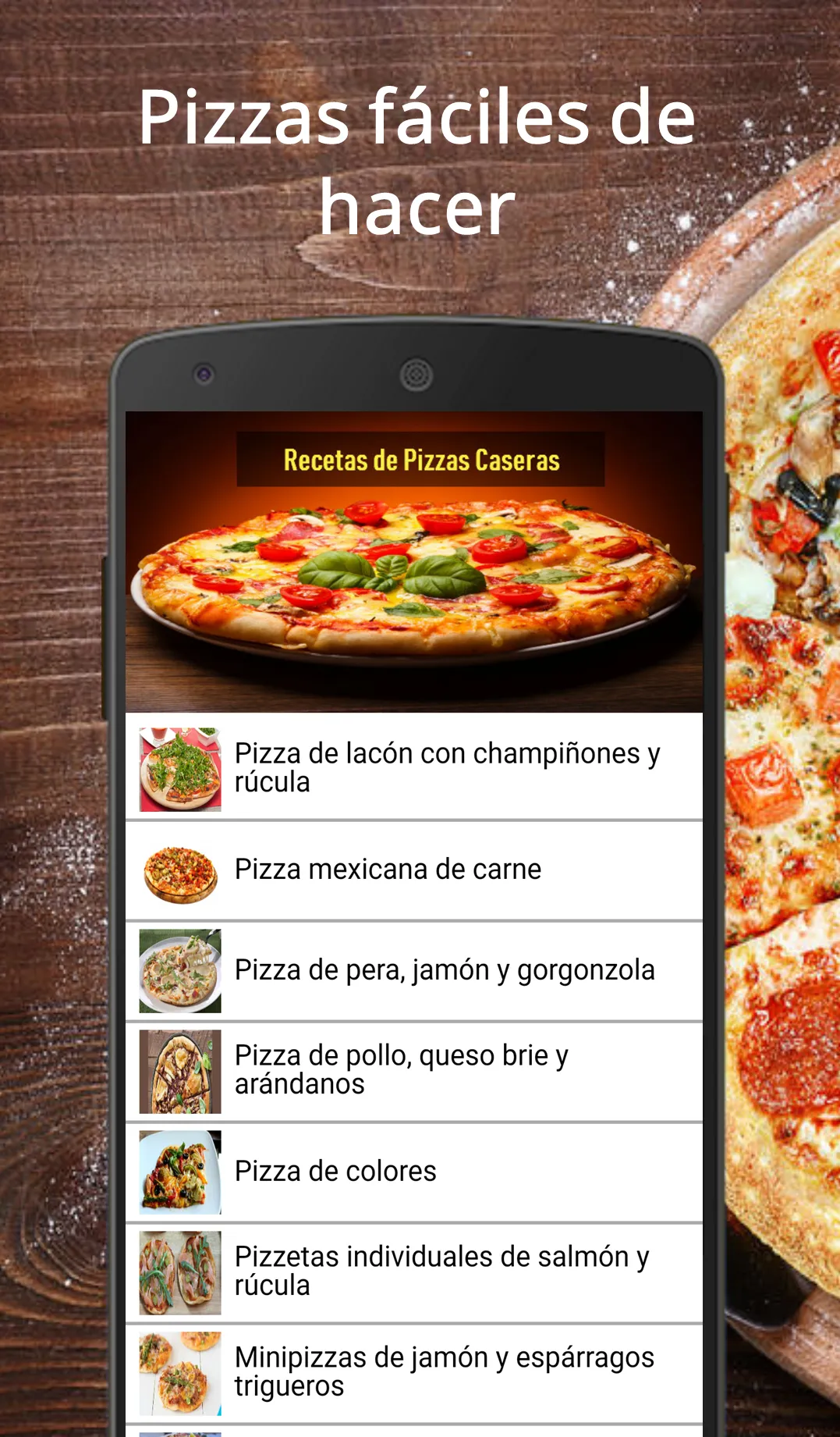 Recetas de pizzas caseras | Indus Appstore | Screenshot