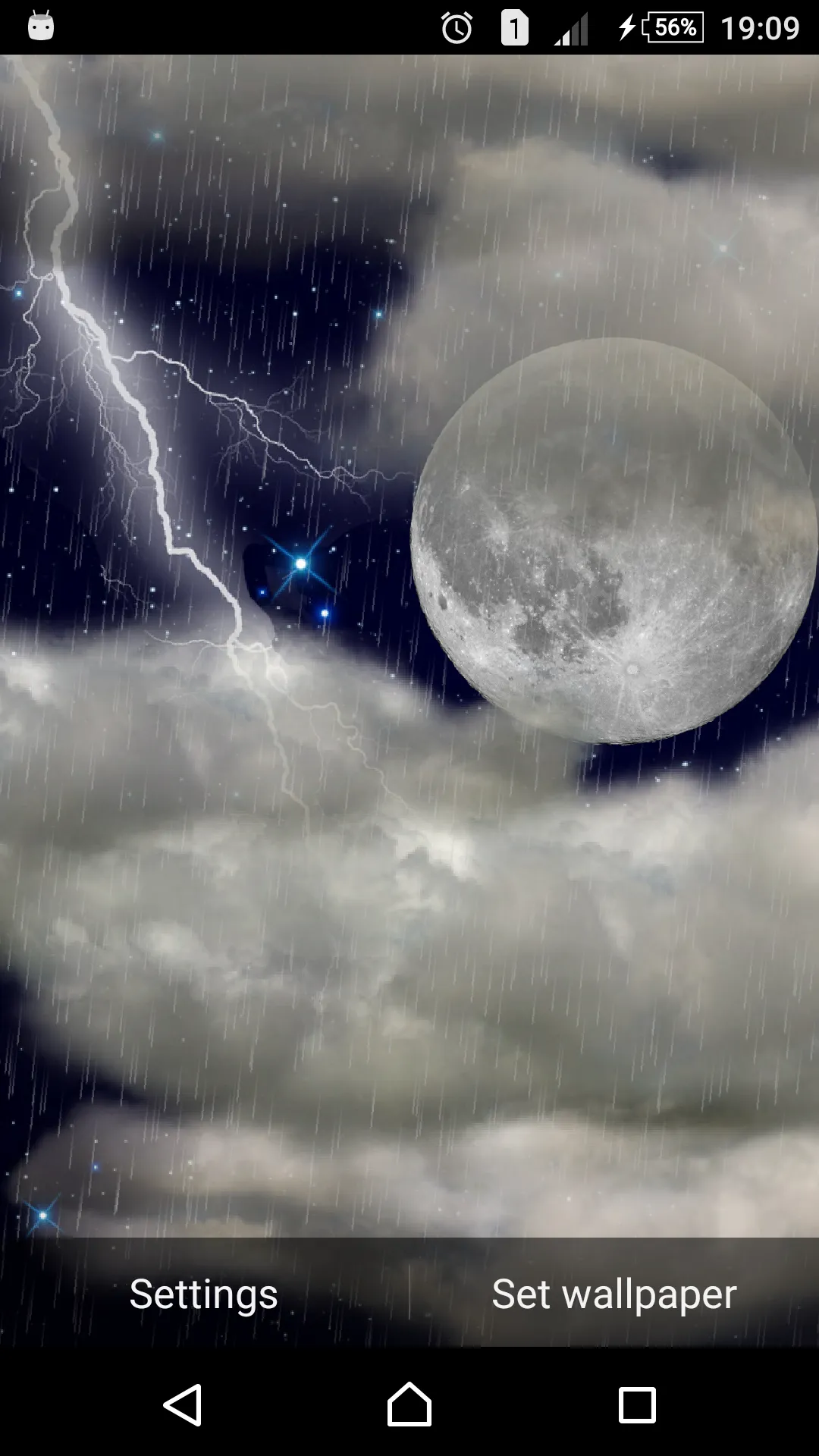 The real thunderstorm - LWP | Indus Appstore | Screenshot