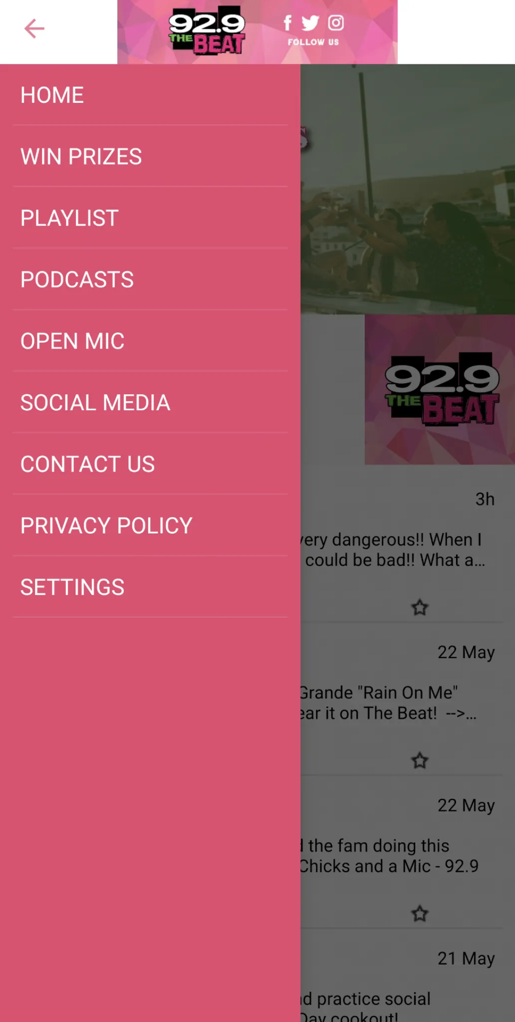 92.9 The Beat KOSP | Indus Appstore | Screenshot