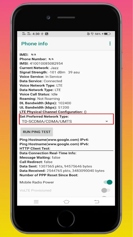 Only 4G Network Mode | Indus Appstore | Screenshot