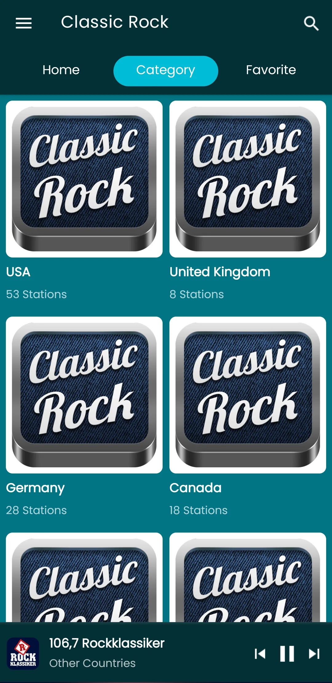 Classic rock radios | Indus Appstore | Screenshot