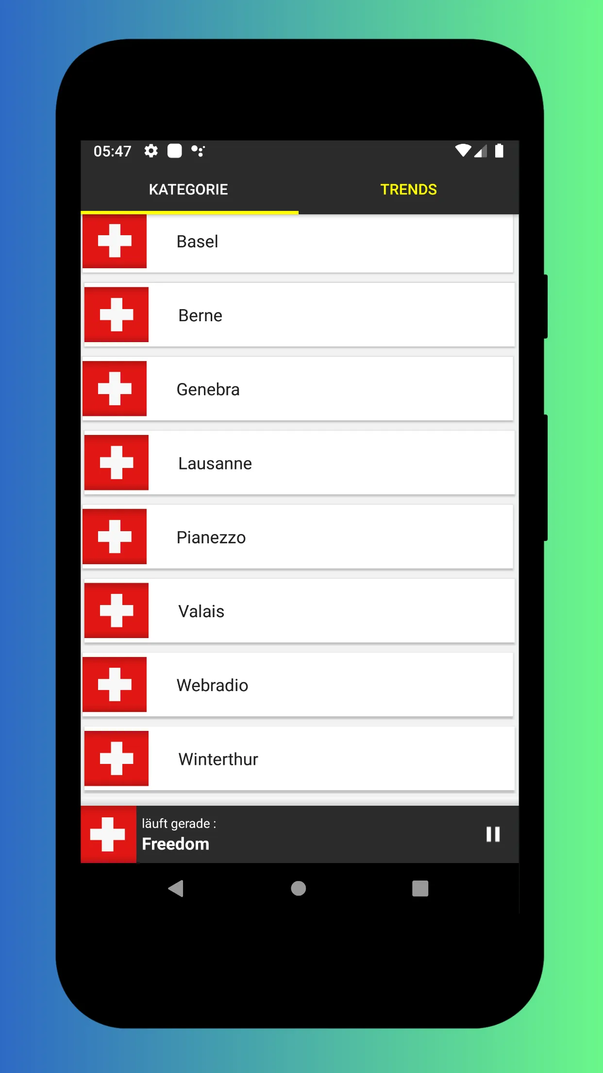 Radio Switzerland - Radio FM | Indus Appstore | Screenshot