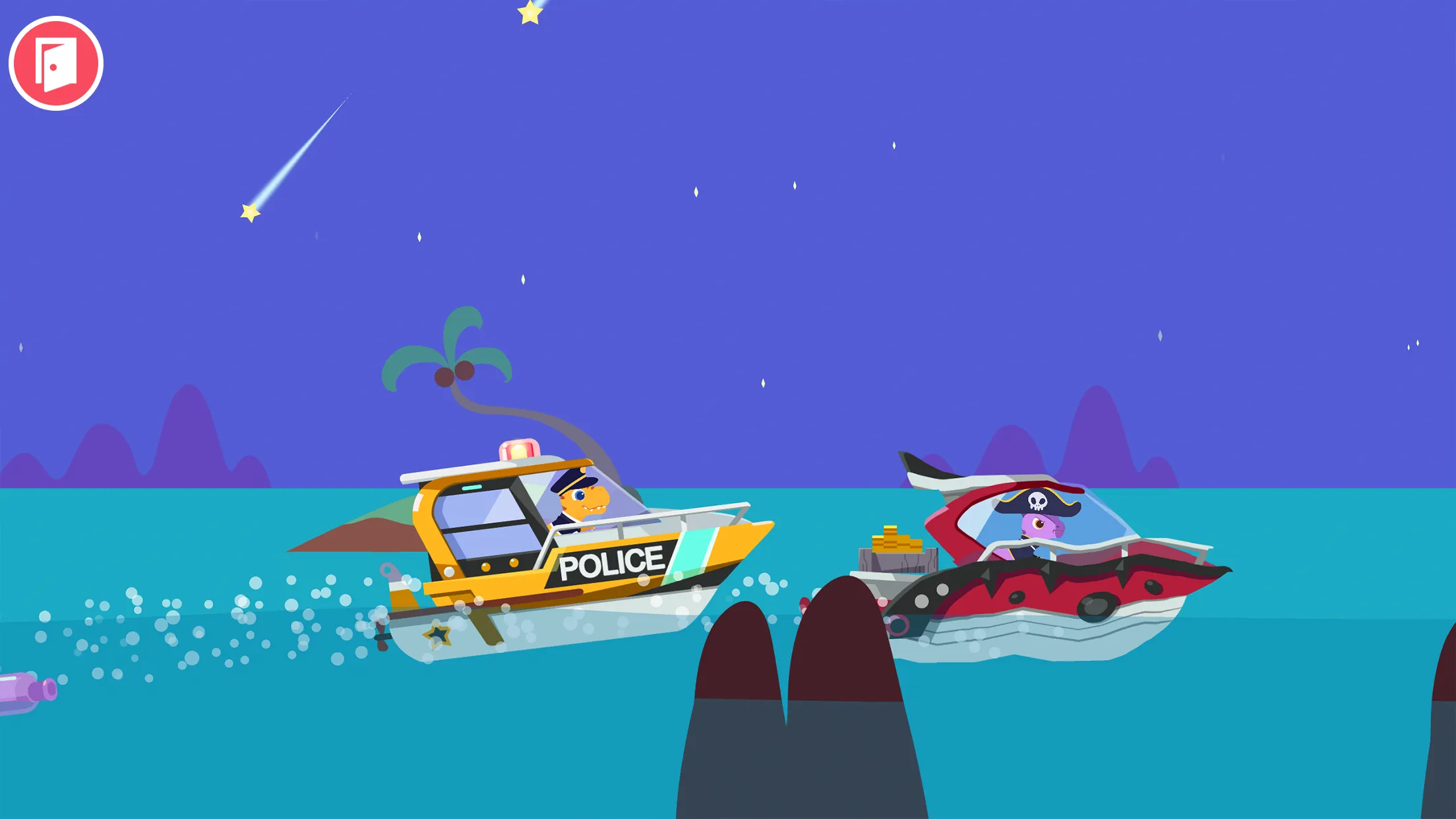 Dinosaur Police Car kids Games | Indus Appstore | Screenshot