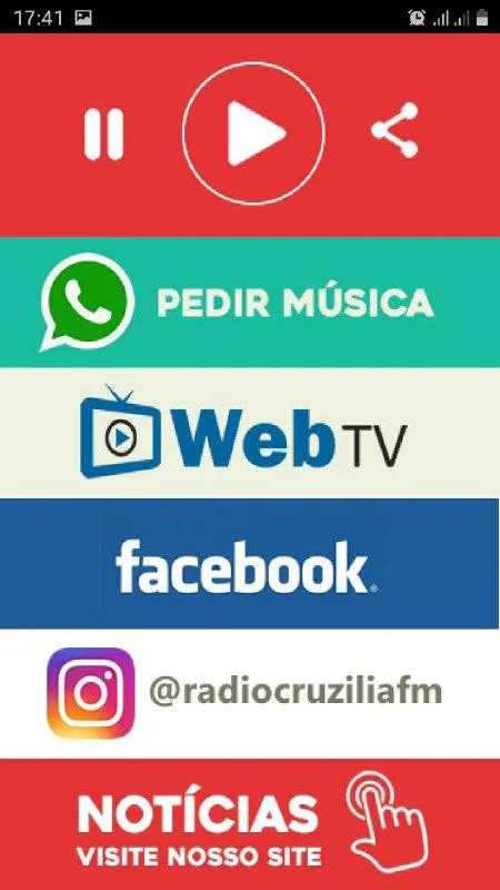 Rádio Cruzília FM | Indus Appstore | Screenshot