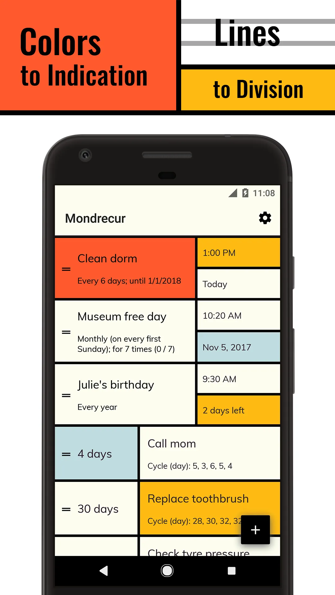 Mondrecur - Reminder & Day Cou | Indus Appstore | Screenshot