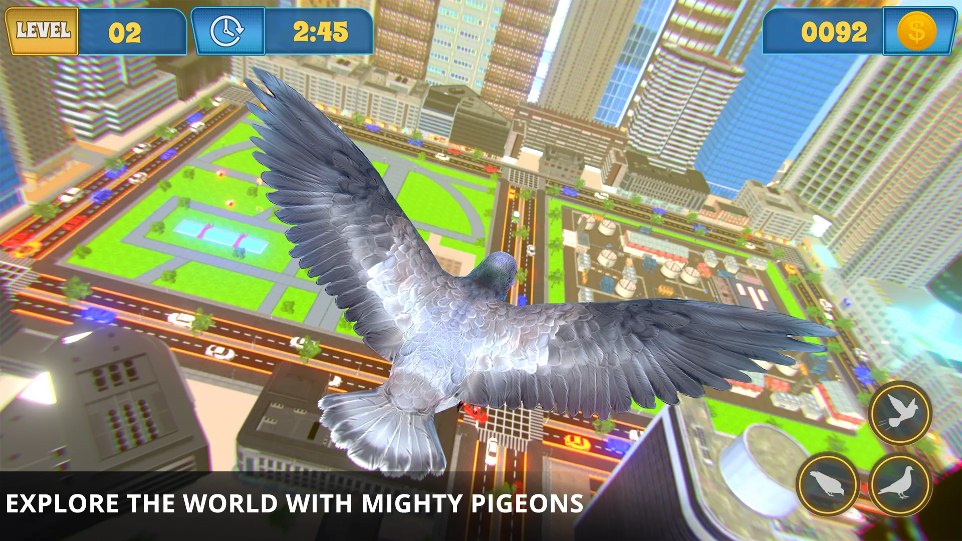 Flying Pigeon Bird simulator | Indus Appstore | Screenshot