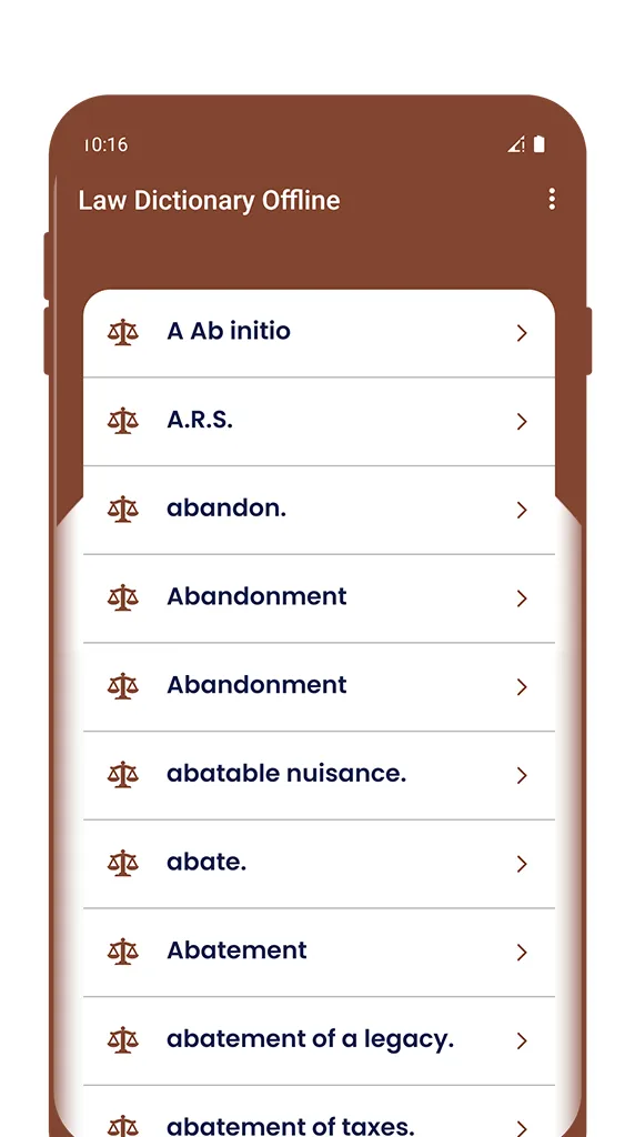 Law Dictionary Offline | Indus Appstore | Screenshot