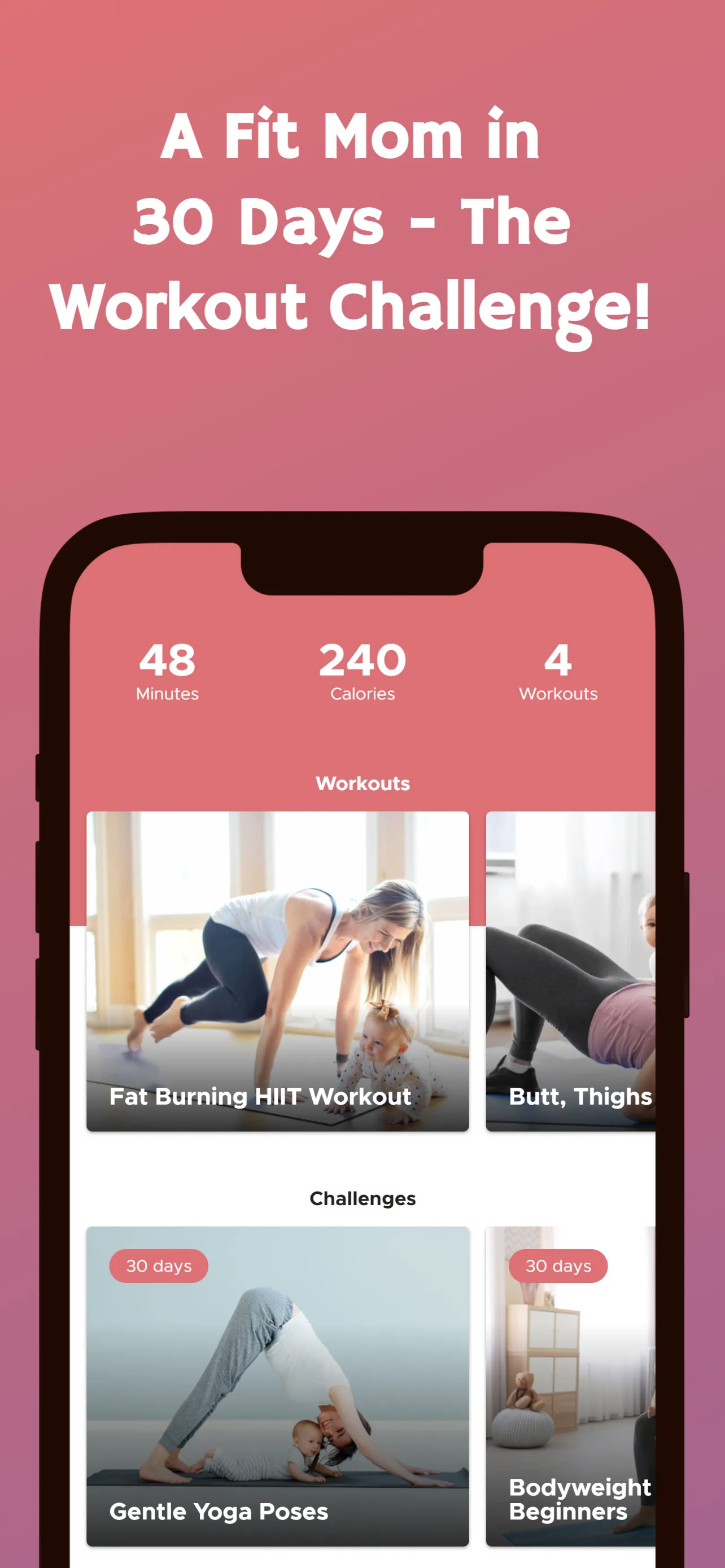 30 Day Fit Mommy Challenge | Indus Appstore | Screenshot