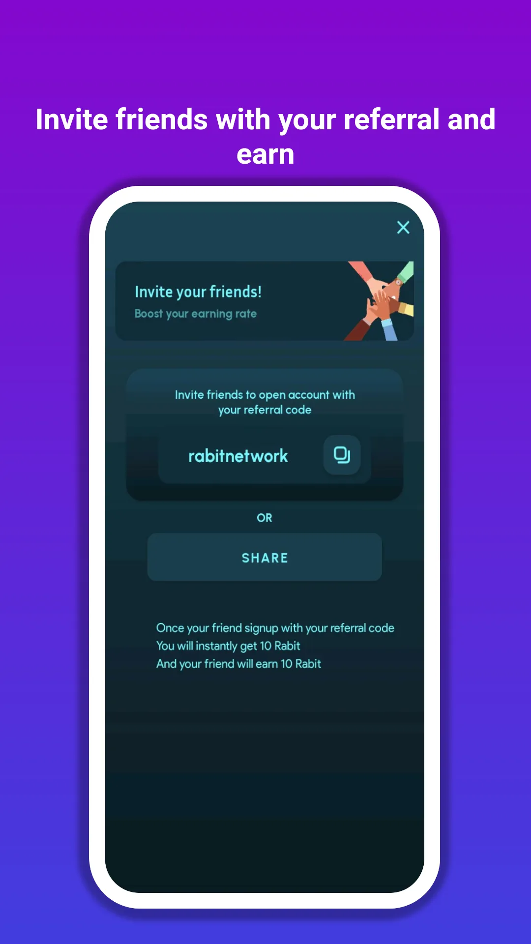 Rabit Network | Indus Appstore | Screenshot