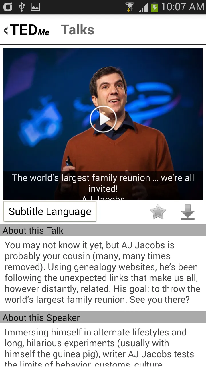 Learning languages for TED | Indus Appstore | Screenshot