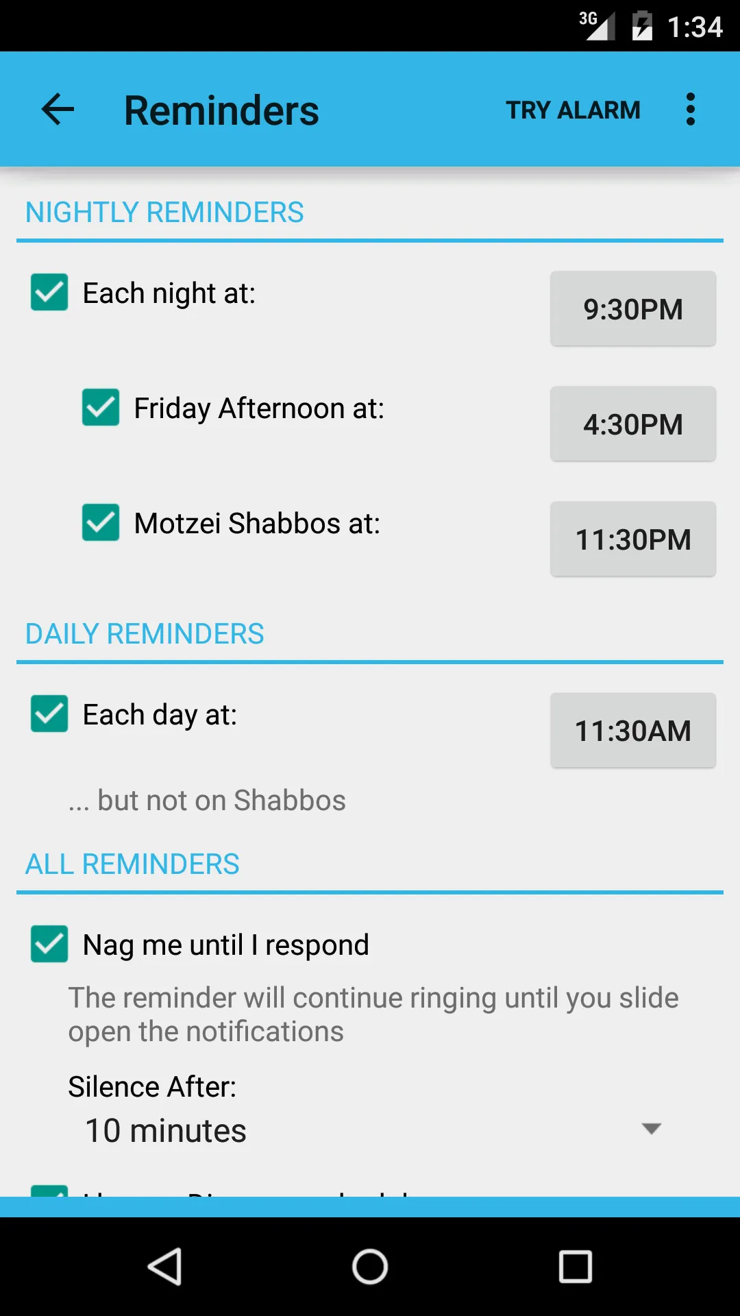 Sefira Reminders | Indus Appstore | Screenshot