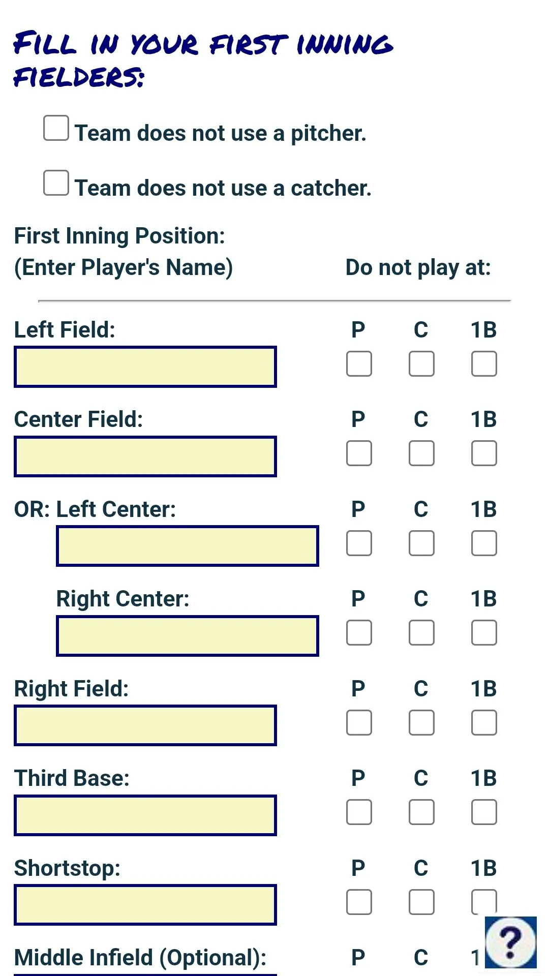 Baseball Fielding Rotation App | Indus Appstore | Screenshot