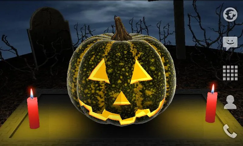 Halloween Pumpkin 3D Wallpaper | Indus Appstore | Screenshot