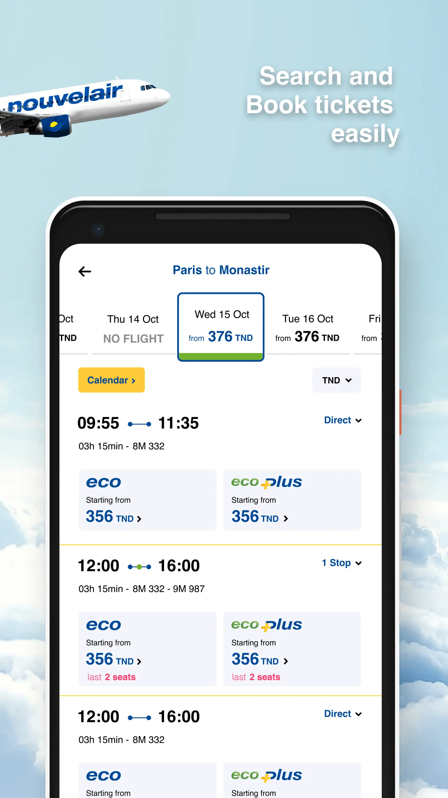 Nouvelair | Indus Appstore | Screenshot