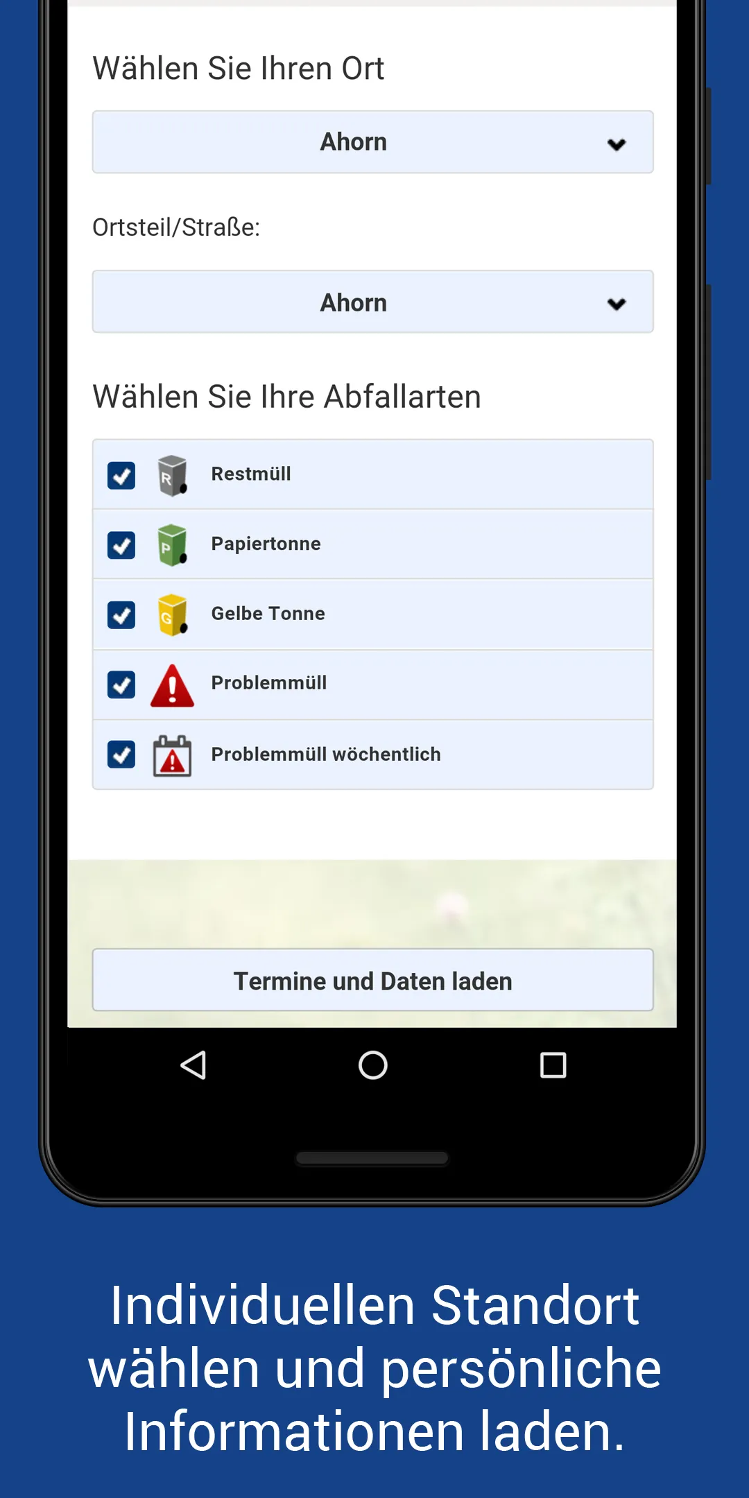 Landkreis Coburg Abfall-App | Indus Appstore | Screenshot