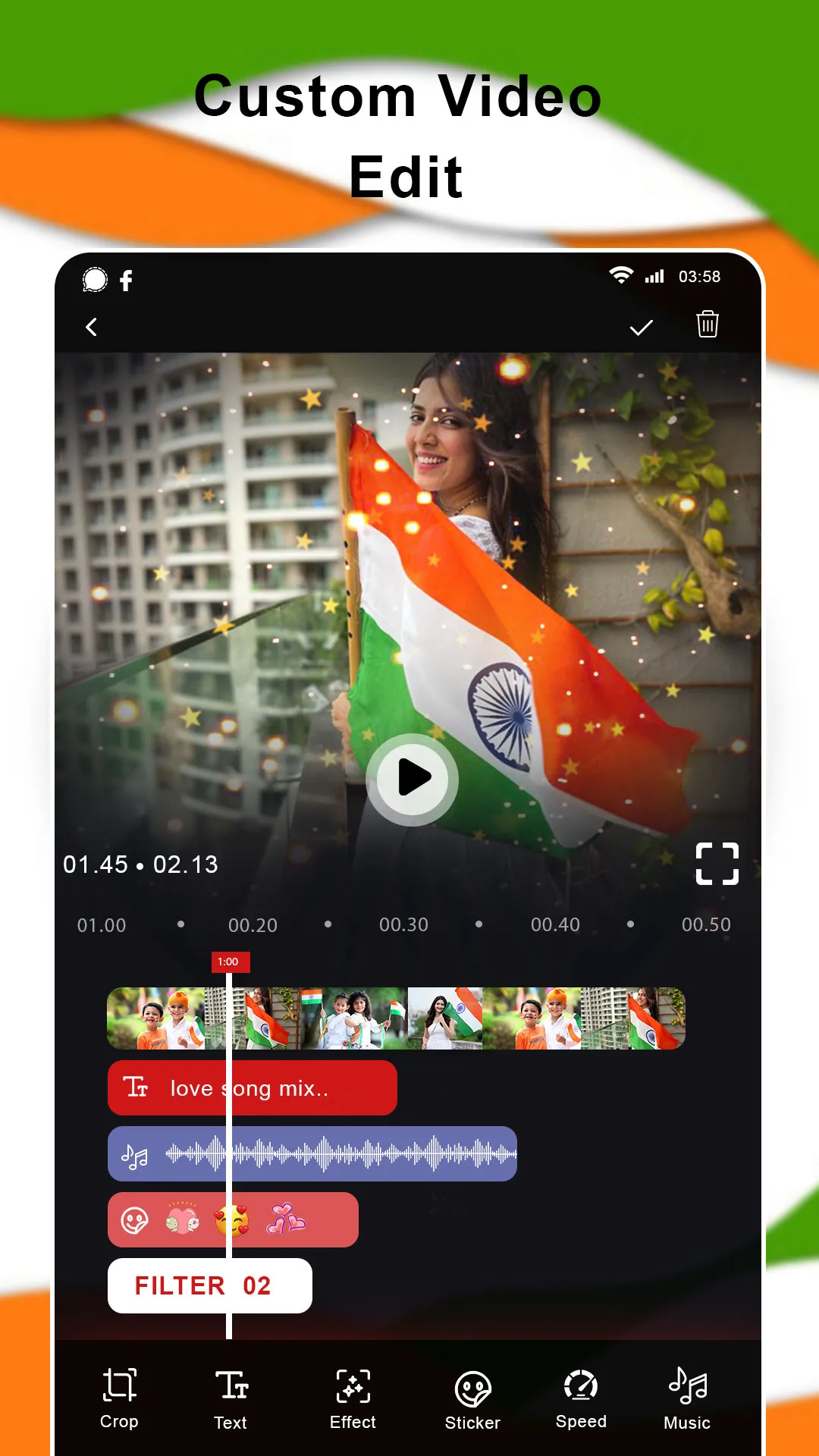 Independence Day Video Maker | Indus Appstore | Screenshot