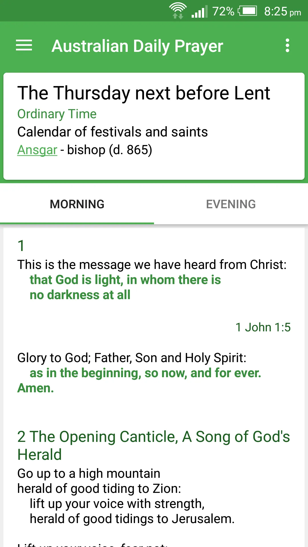 Australian Daily Prayer | Indus Appstore | Screenshot