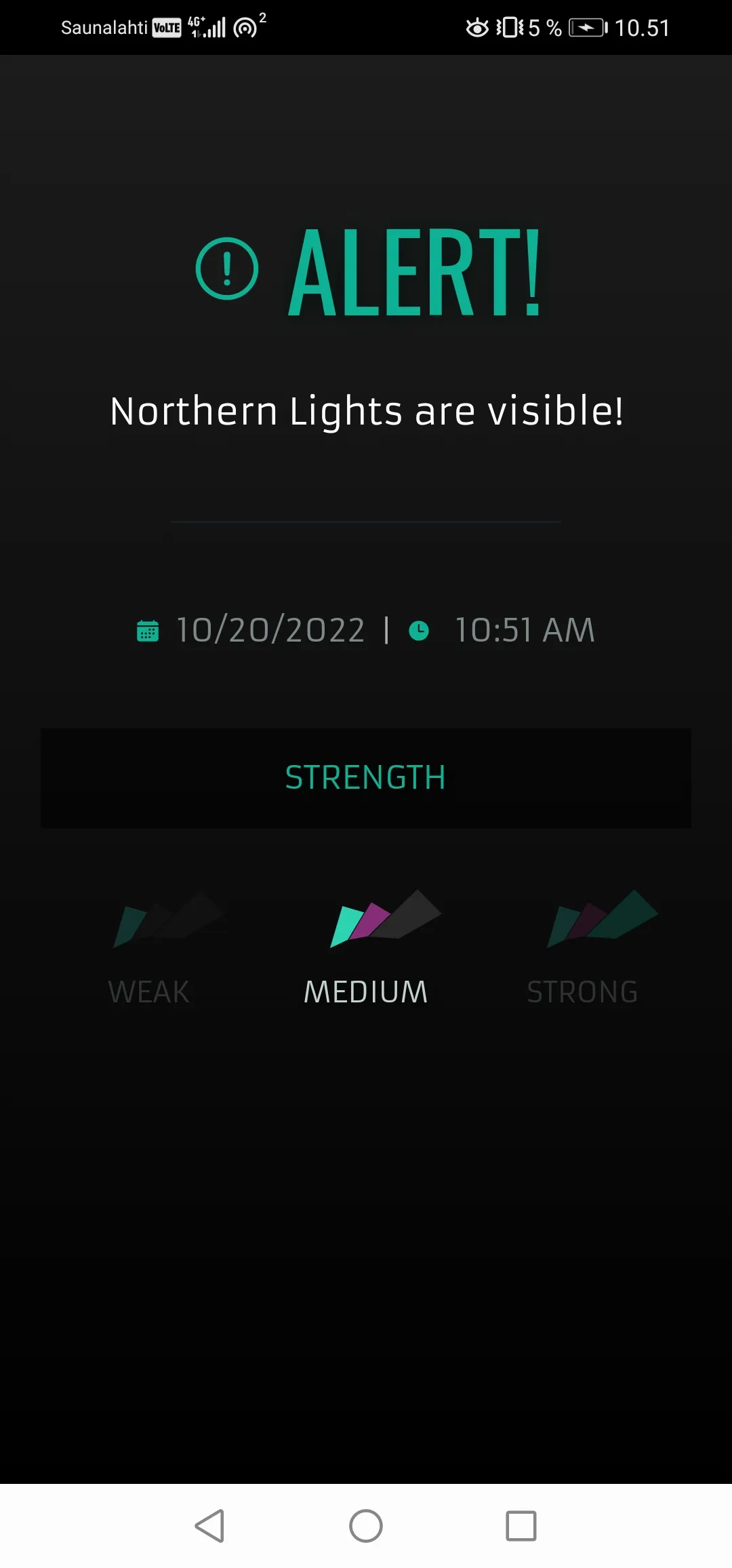 Northern Lights Alert | Indus Appstore | Screenshot