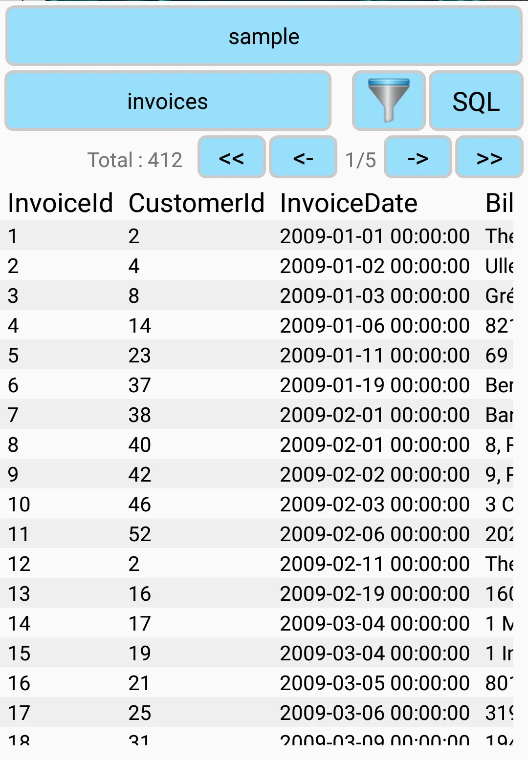 Simple SQLite Viewer | Indus Appstore | Screenshot