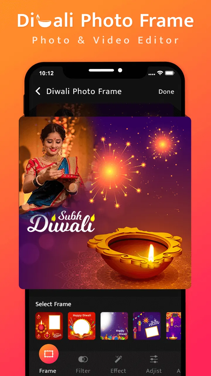 Diwali Photos Frames- Diwali V | Indus Appstore | Screenshot