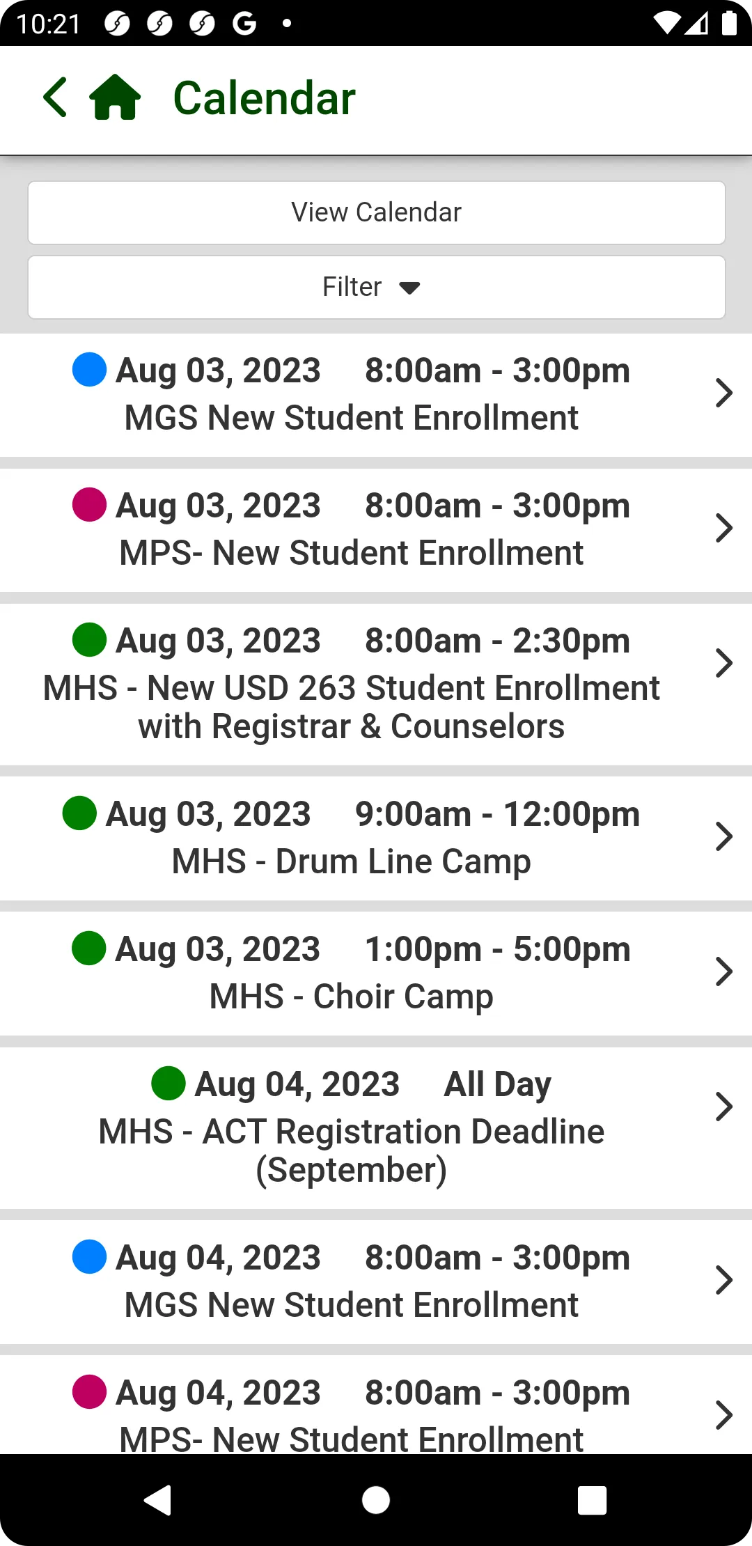 Mulvane School District 263 | Indus Appstore | Screenshot