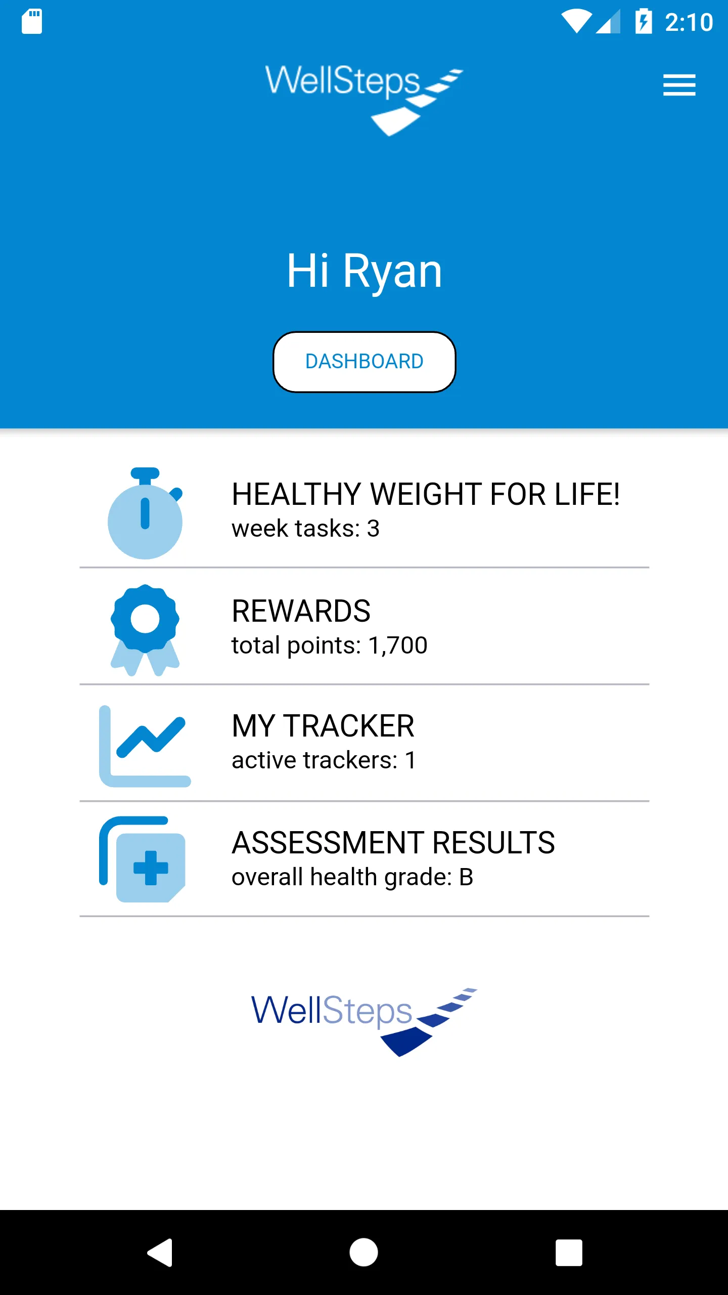 WellSteps | Indus Appstore | Screenshot