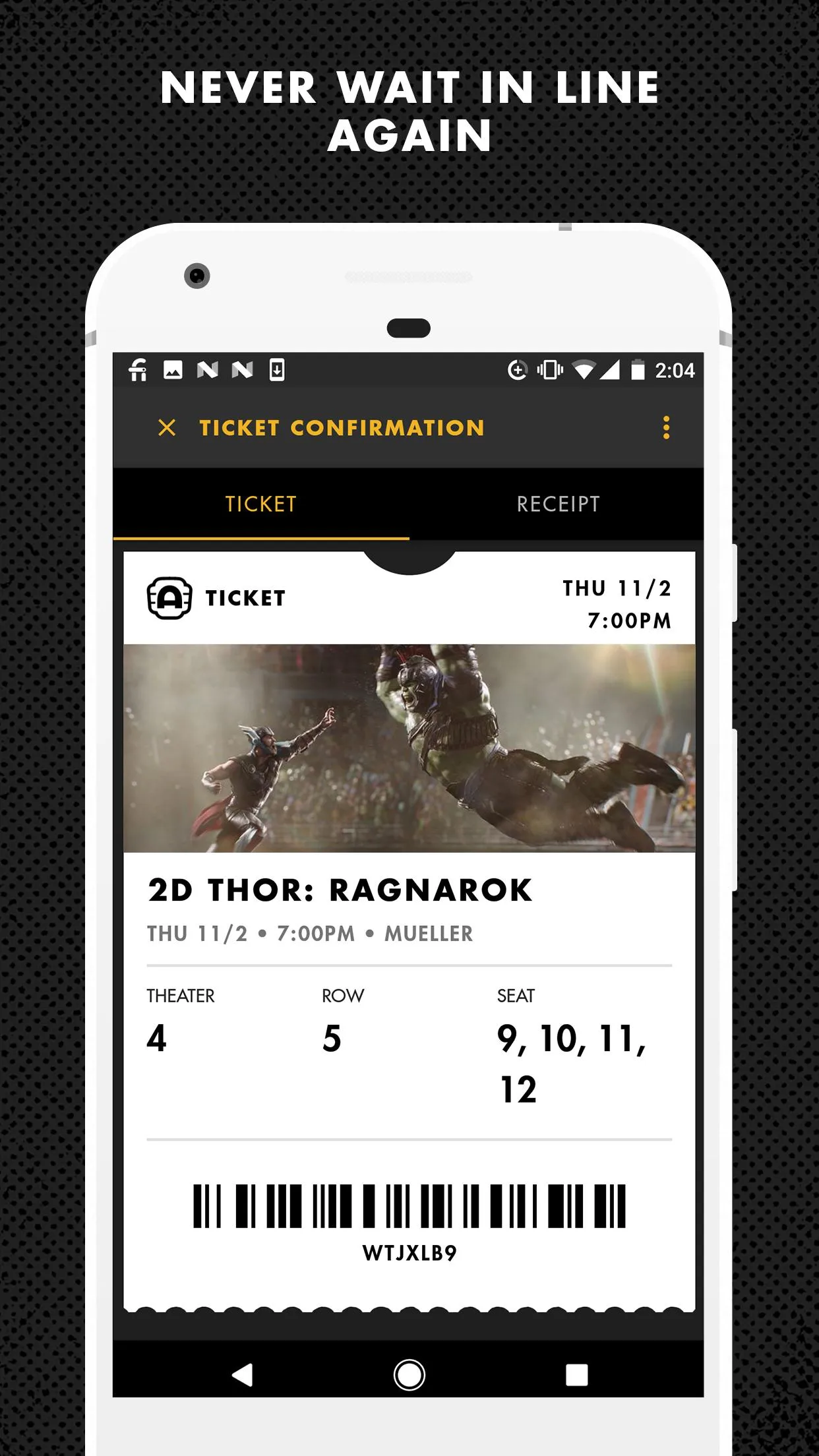 Alamo Drafthouse:Times+Tickets | Indus Appstore | Screenshot