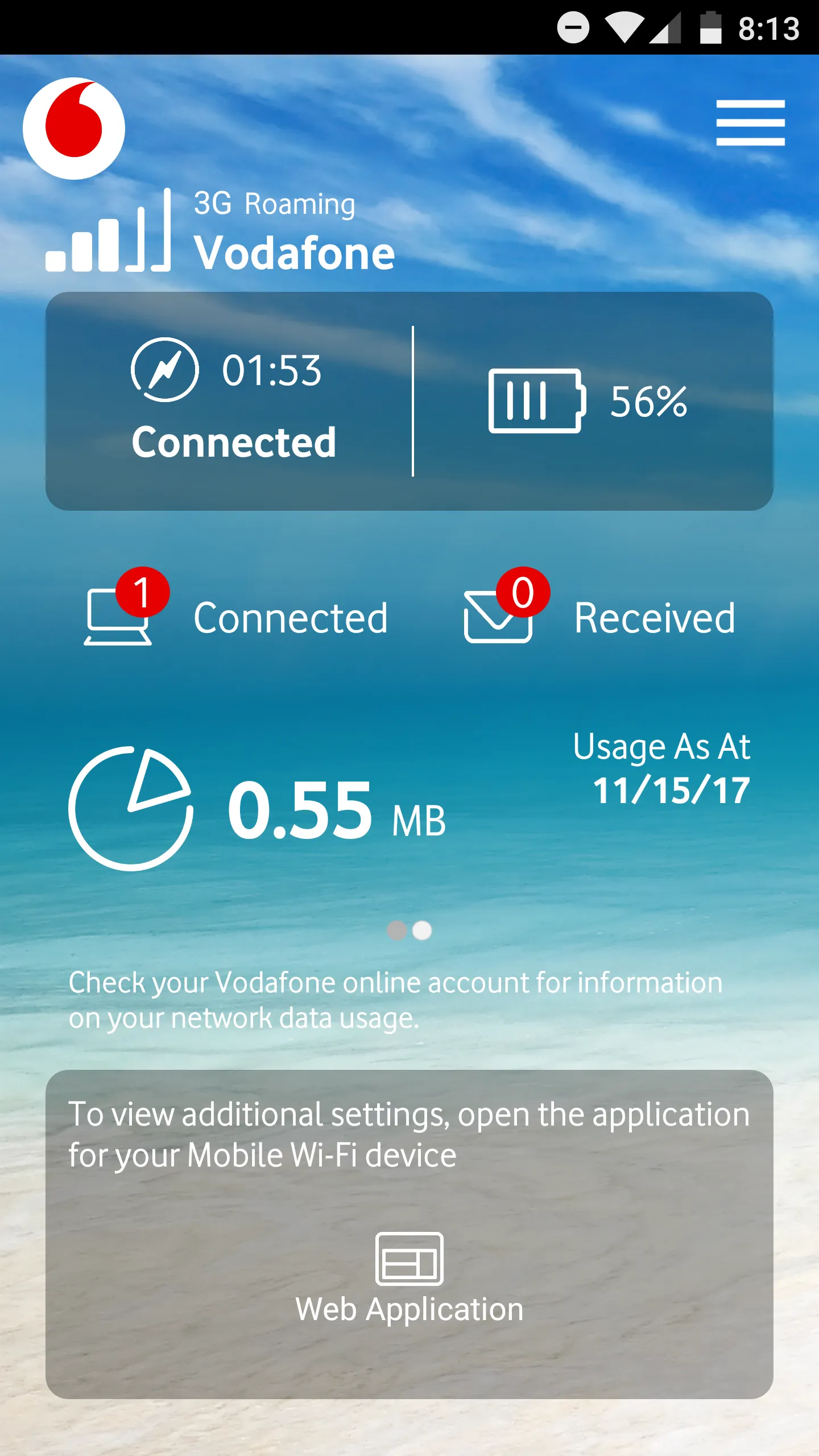 Vodafone Mobile Wi-Fi Monitor | Indus Appstore | Screenshot