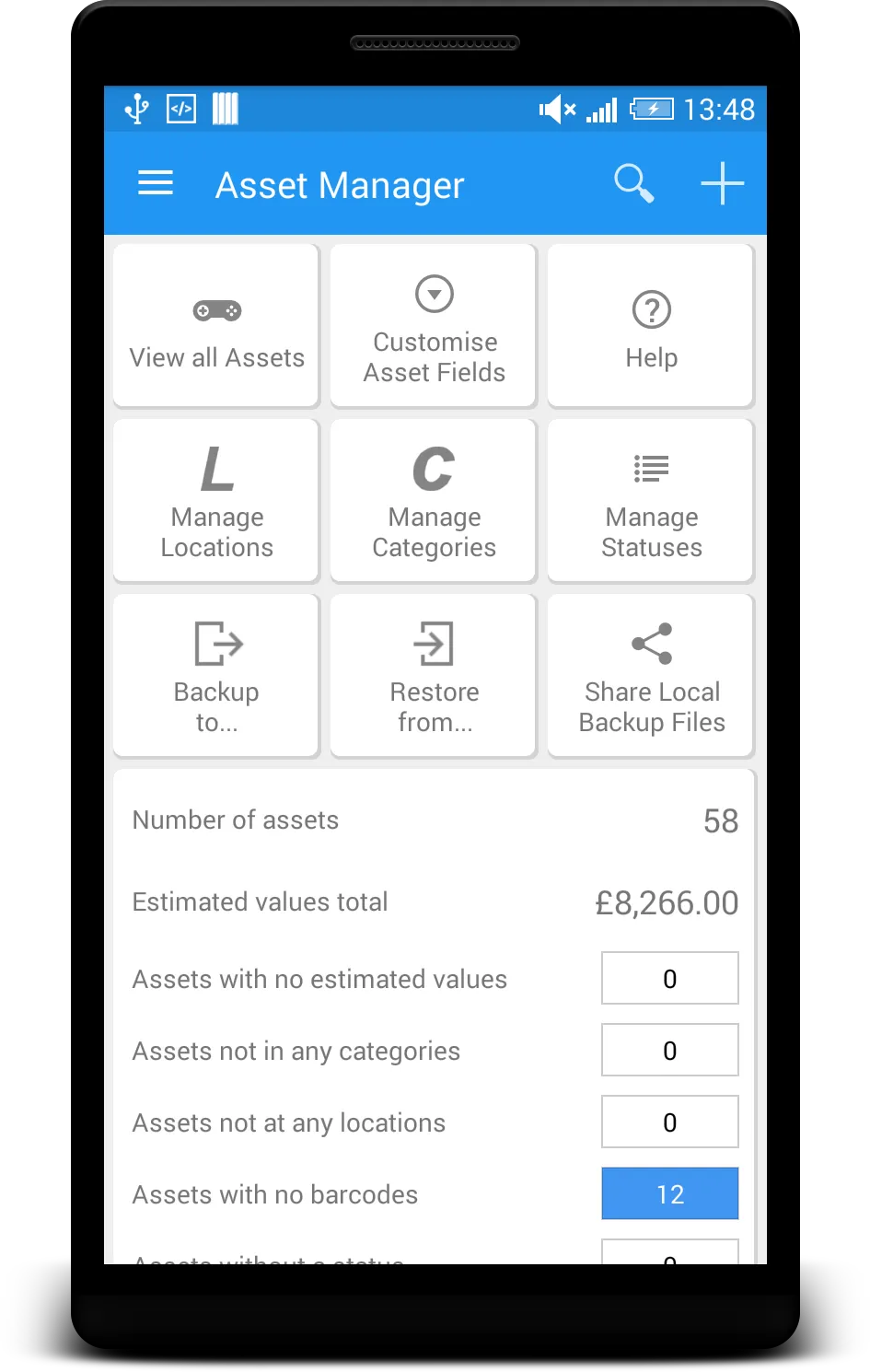 Asset Manager (Lite) | Indus Appstore | Screenshot