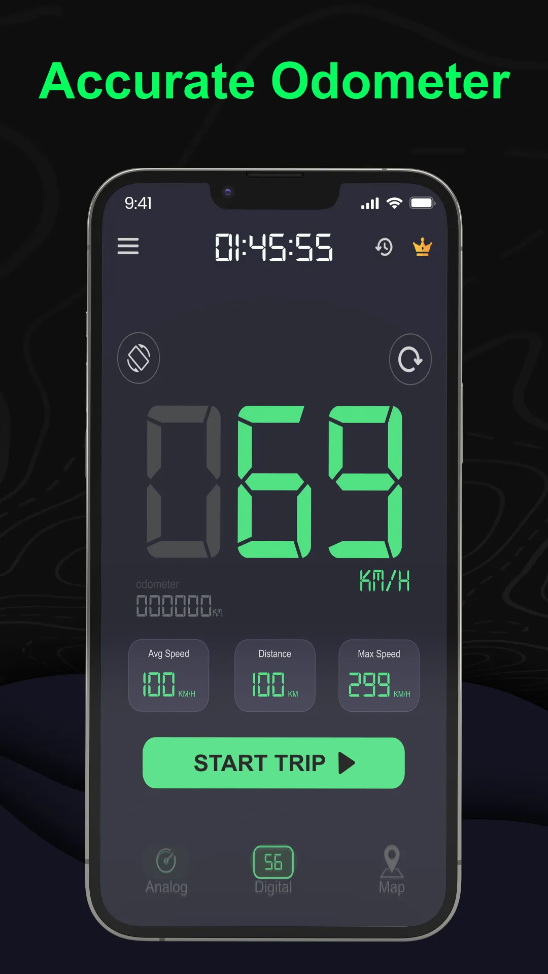 Odometer: GPS Speedometer App | Indus Appstore | Screenshot