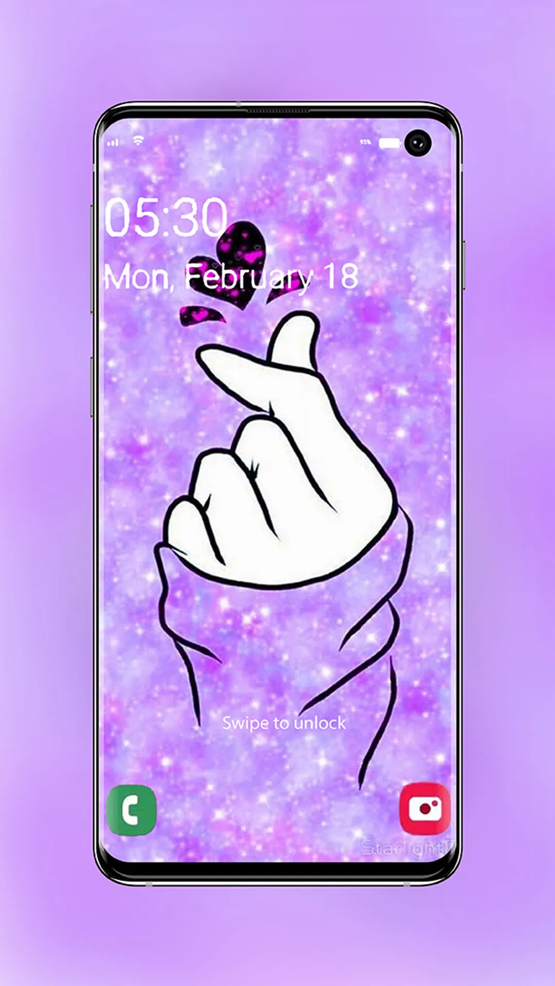 Finger Heart Wallpaper | Indus Appstore | Screenshot