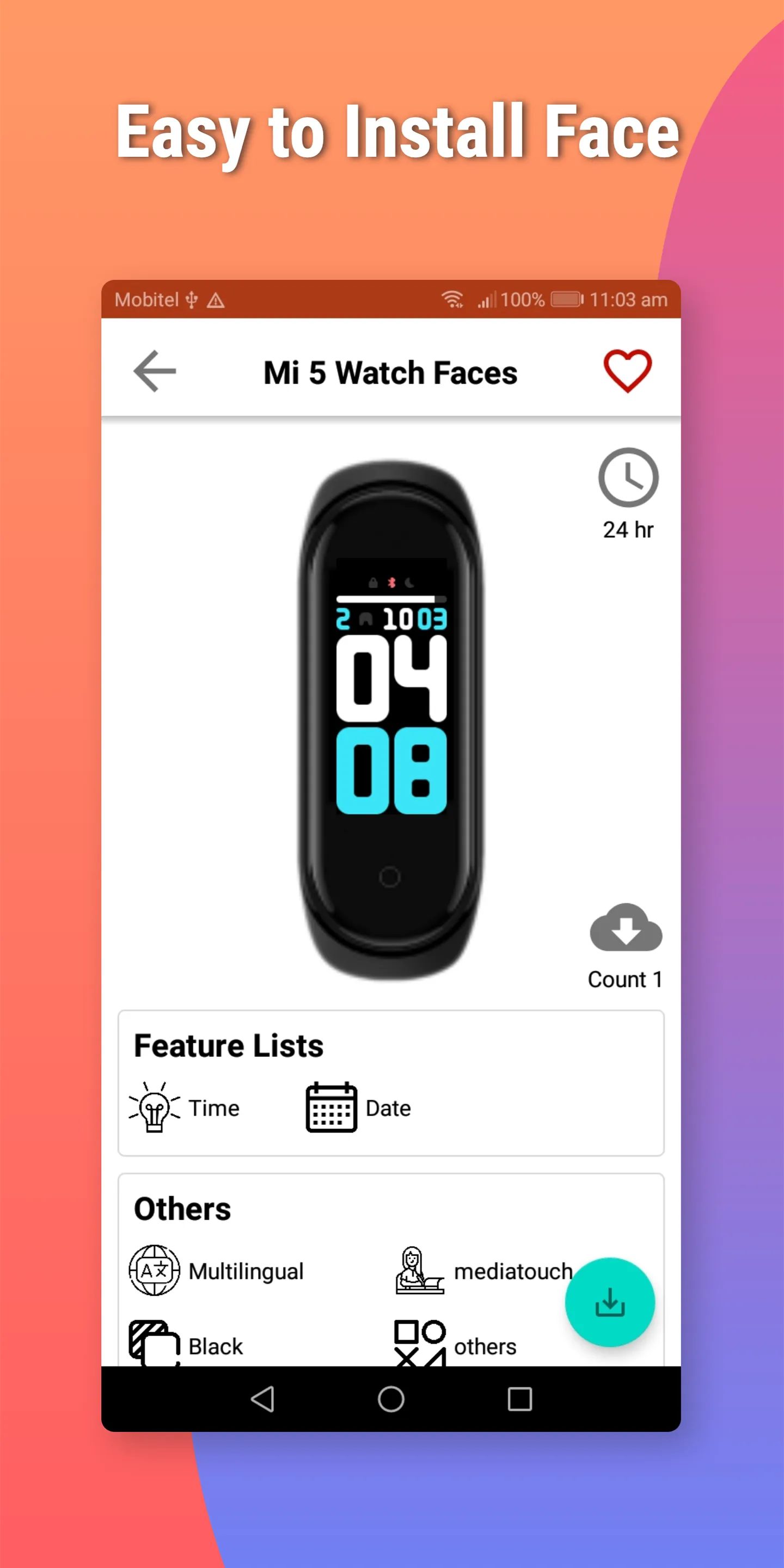 Mi Band 5 Watch Faces - For Xi | Indus Appstore | Screenshot