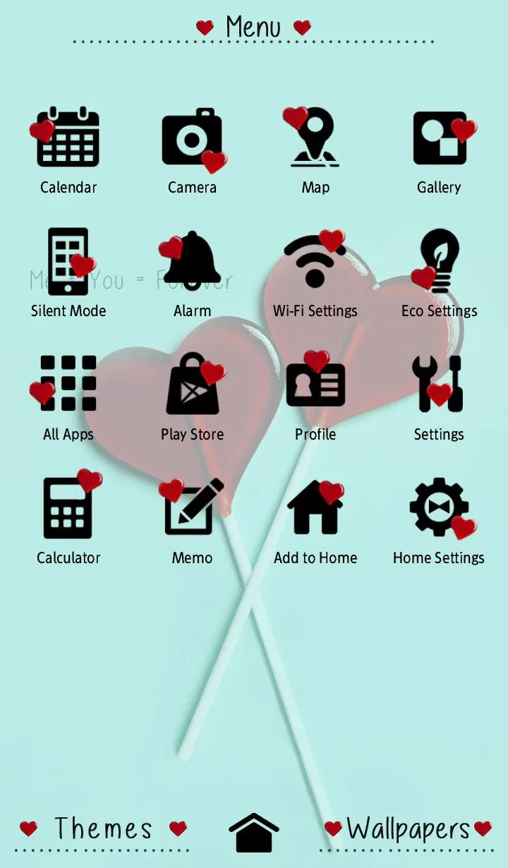 Two Hearts Theme +HOME | Indus Appstore | Screenshot